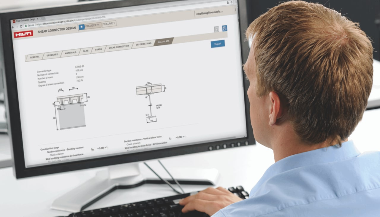 NAŠ SHEAR CONNECTOR DESIGN SOFTWARE za proračun HVB konektora