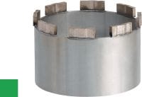 SP-H abrazivni zamenljivi modul Premijum modul dijamantskog segmenta koji se lemi namenjen bušenju krunom pomoću alata velike snage (>2,5 kW) za veoma abrazivan beton