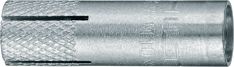 HKV-D metalni anker tipli (metričke jedinice) Ekonomičan metalni anker tipli standardnih veličina izraženih u metričkim jedinicama (bez ivice)