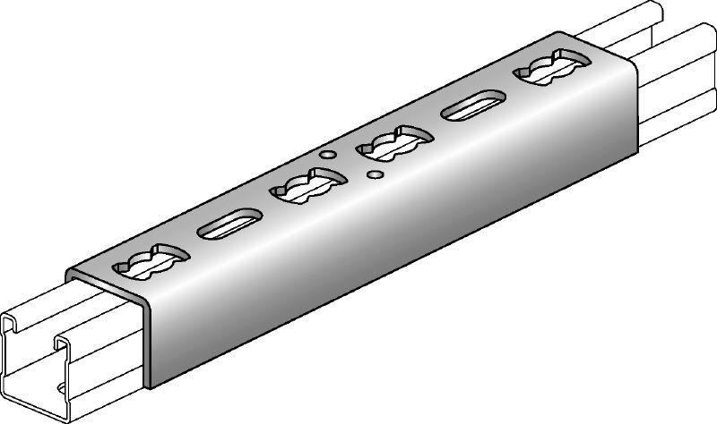 MQV vezica za kanal Pocinkovana spojnica za kanale koristi se kao produžni deo za MQ potporne kanale