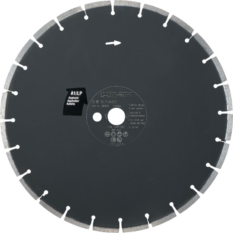 A1/LP disk za podno sečenje (asfalt) Premijum sečivo sekača asfalta (5-18 HP) za mašine za sečenje asfalta – dizajnirano za se sečenje asfalta