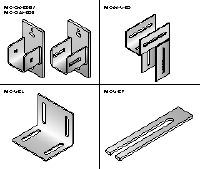Konektor MIC Konektori pocinkovani vrućim cinkovanjem (HDG) za fleksibilnu instalaciju horizontalnih pregradnih greda u otvorima za liftove
