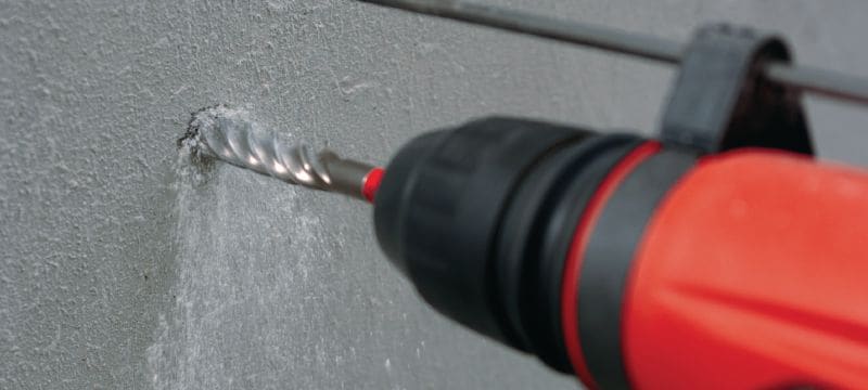 TE-CX (SDS Plus) burgija u metričkim jedinicama za udarnu bušilicu Vrhunska SDS Plus (TE-C) burgija za vibracionu bušilicu dizajnirana za bušenje u armiranom betonu radi ankerisanja. Primene 1