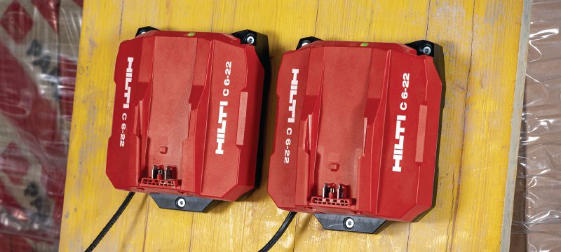 C 6-22 Nuron brzi punjač Brzi punjač za sve Hilti Nuron baterije Primene 1