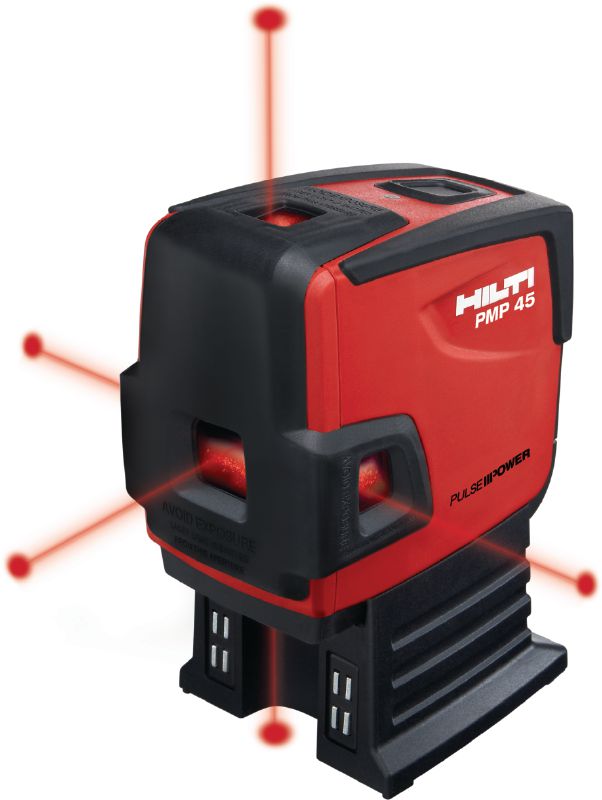 PMP 45 tačkasti laser Tačkasti laser sa 5 tačaka za vodovodne instalacije, nivelisanje, poravnavanje i kvadratiranje sa crvenim zrakom